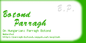 botond parragh business card